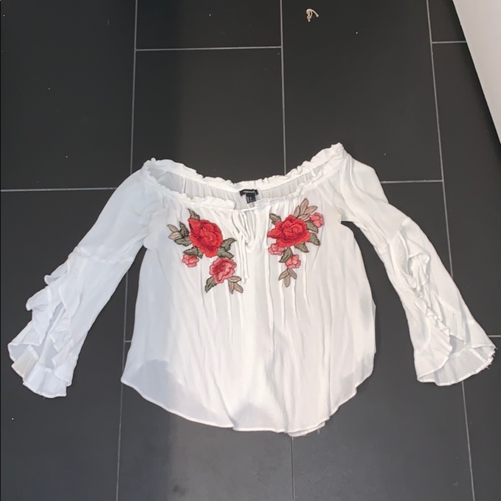 off the shoulder shirt